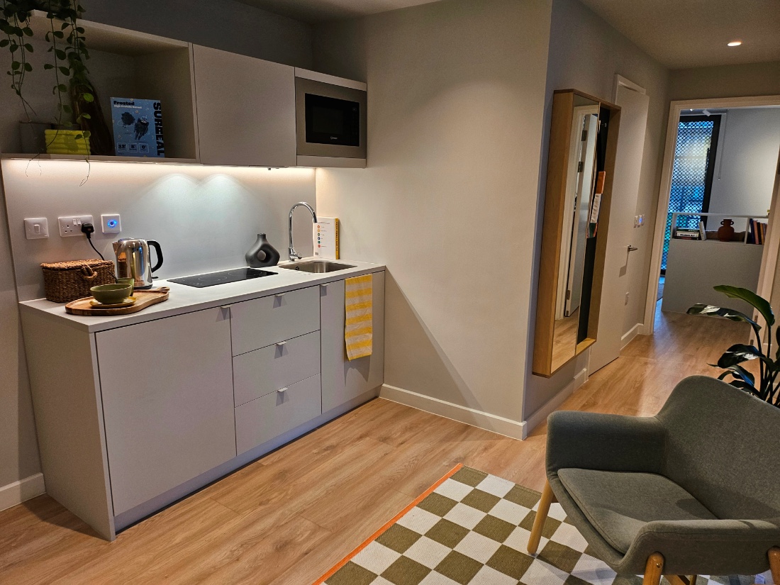 large kitchen area